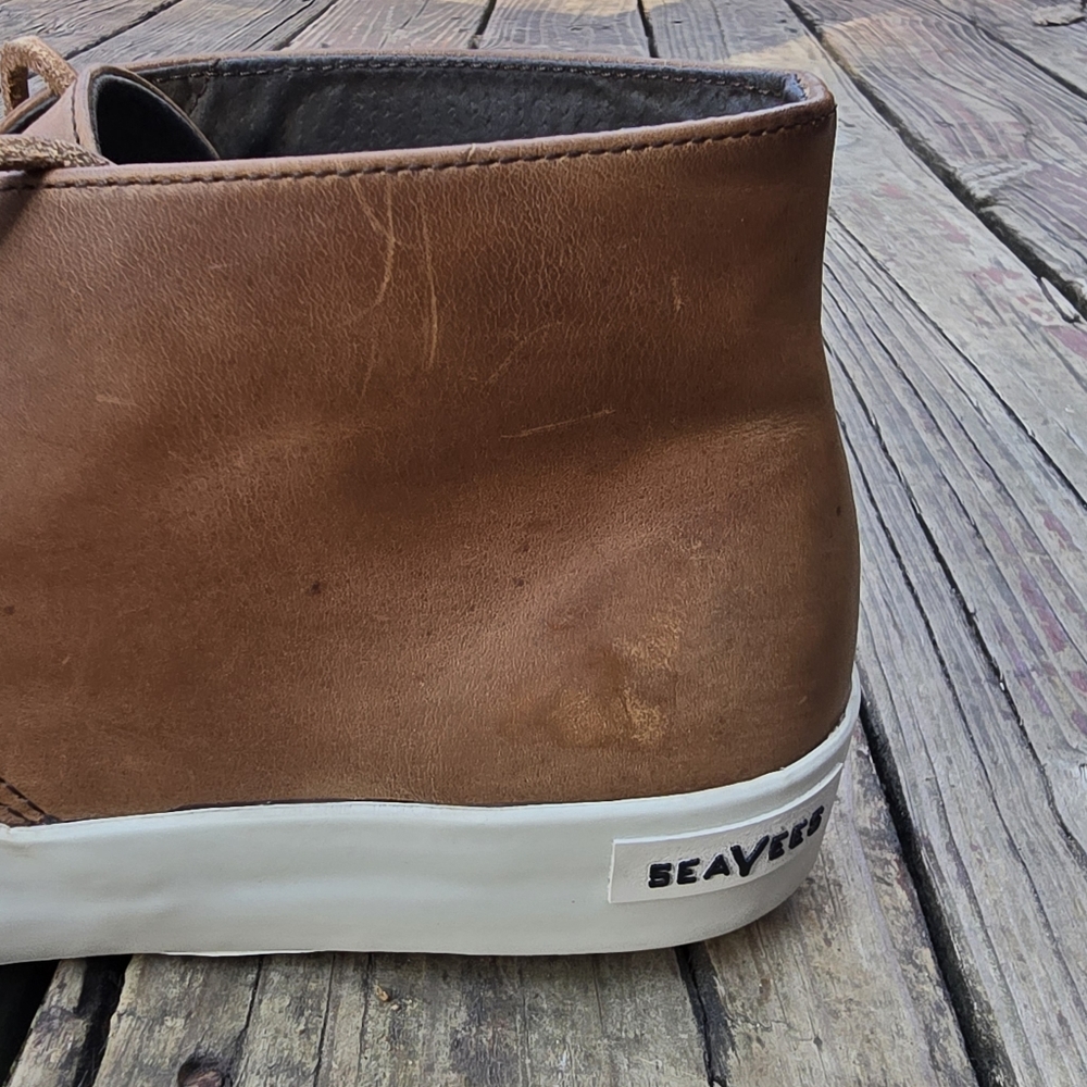 SeaVees Maslon Desert Oiled Rugged Leather Chukka Boot, Elmwood, Brown, Size 12 - Picture 9 of 13